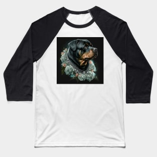 Dark Diva Rottweiler Baseball T-Shirt